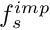$ f_s^{imp} $
