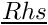 $ \vect{Rhs} $