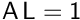 $\mathsf{A\,L = 1}$